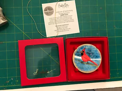 P Buckley Moss Limited Edition Christmas Ornament - Scarlet Splendor Cardinal • $19.99