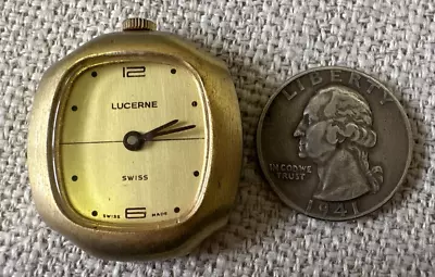 Vintage Lucerne Swiss Made Pendant Watch Manual Works Keeping Time • $9.99