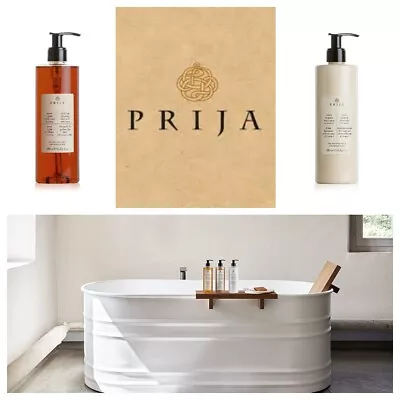 £27 • Buy Prija Hand Wash With Ginseng & Body Lotion With Vitamin E (2 X 380ml) - NEW