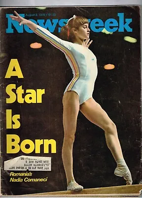 1976 Newsweek Magazine August 2nd Nadia Comaneci Rare HTF • $24.71