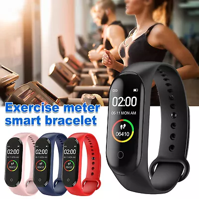 Smart Watch Wristband Fitness Tracker Heart Rate Bracelet For IPhone Android • $14.99
