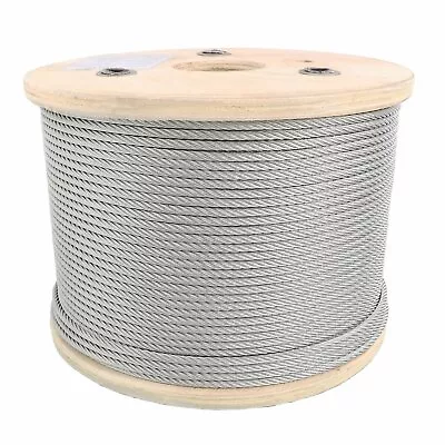 5/16  Stainless Steel Aircraft Cable Wire Rope 7x19 Type 304 T-304 • $215.14