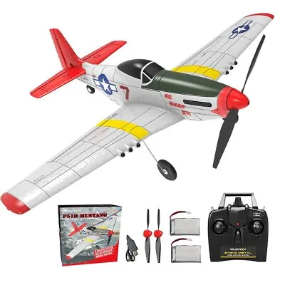 P51D 4CH Fighter 400mm RC Airplane 6-Axis Gyro Aerobatic Child Plane Model Gift • $165.59
