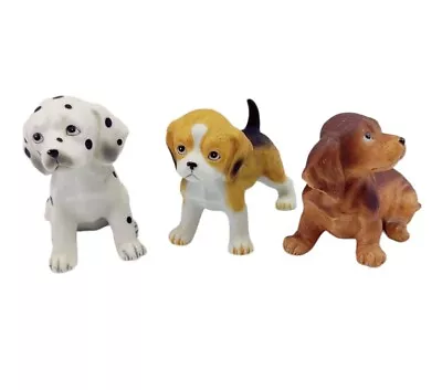 Vintage HOMCO Ceramic Puppy Dog Figurines Lot Of 3 Dalmatian Dachshund Beagle • $28.78