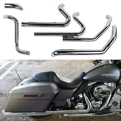 Rumble & Powerful Head Pipes For True Dual Exhaust For Harley Touring 2009-2016 • $399.99