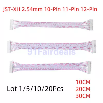 Lot JST-XH 10-Pin 11-Pin 12-Pin 2.54mm Female To Fem Connector Cable 10/20/30CM • $11.90