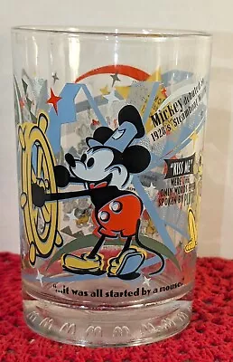 Walt Disney 100th Anniversary Mickey Mouse McDonalds Glass Cup Vivid Coloring! • $10.75