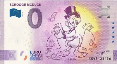 SCROOGE MCDUCK Disney 0 EURO SOUVENIR Mint • £9.99