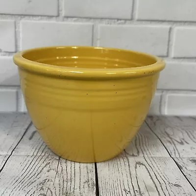 Vintage Homer Laughlin Fiesta Fiestaware Kitchen Kraft Mixing Bowl #2 Yellow 4x6 • $69