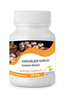 Odourless Garlic 1000mg Extract 30/60/90/120/180/250 Softgel Capsules • £12.57