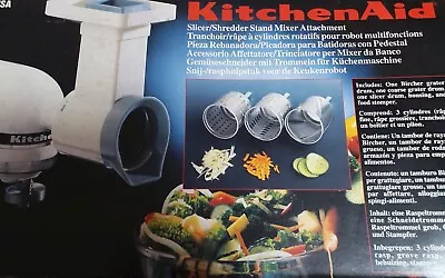 £39.99 • Buy KitchenAid Slicer/Shredder Stand Mixer Attachment 