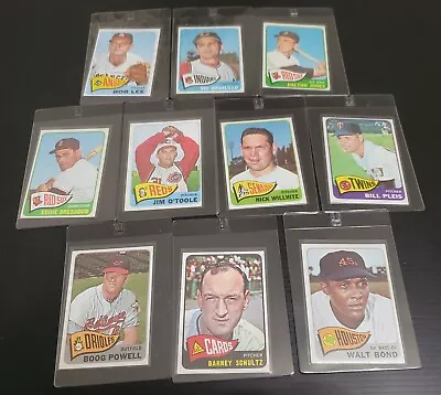 1965 Topps Vintage Baseball 10 Card Lot Pack Fresh * BOOG POWELL * Nice Looking  • $0.99