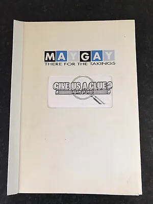 Maygay Give Us A Clue Manual • £5.99