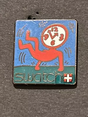 Rare 1986 Keith Haring Pin's Swatch Black • $31.99