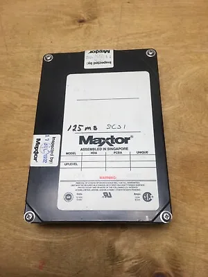 120mb Maxtor 7120SR 50pin SCSI 3.5  Harddrive For AMIGA APPLE MAC MACINTOSH?d-a • $50