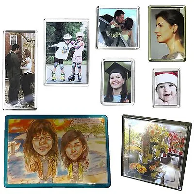 Blank Acrylic Photo Fridge Magnets Door Plaque Rectangular Jumbo Square • £71.98