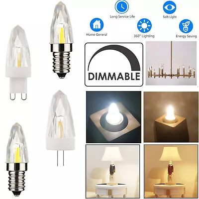 10/20X Dimmable G4 G9 E14 E12 LED COB Lamp Bulbs Crystal Pendent Light 110V 220V • $1.25