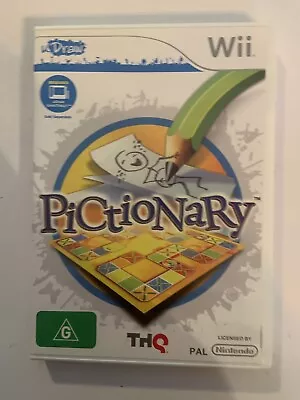 Wii Pictionary Nintendo Pal Game (Requires UDraw Game Tablet) U With Manual • $9.95
