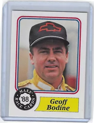 Geoff Bodine 1988 Maxx #67 NASCAR Levi Garrett Race Card 6A • $1.99