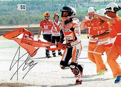 Marc MARQUEZ SIGNED 16x12 Autograph 2016 World Champion Photo AFTAL COA MOTOGP • $246.62