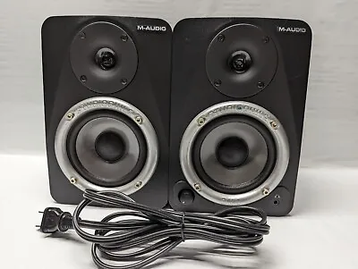 M-Audio Studiophile DX4 Studio Monitor Speakers Dented Tweeter Cones Black Pair • $69.99