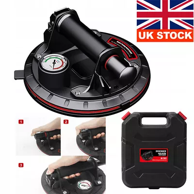 Heavy Duty Vacuum Suction Cup With Handle Lifter  For Granite Tile Glass Lifting • £25.97