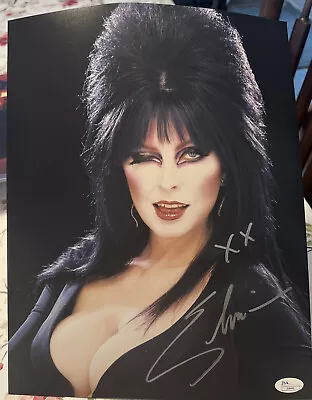 Elvira Autograph 11x14 Photo Mistress Of The Dark Signed JSA COA • $109