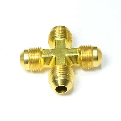 3/8 Male Sae 45 Degree Flare Cross Union Fitting Hvac Natural Gas Propane Air • $12.24