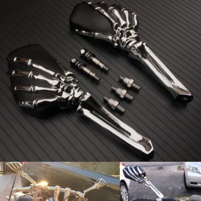 $69.99 • Buy  Skull Hand Rear View Side Mirrors For Yamaha V-Star XVS 950 1100 1300 Stryker