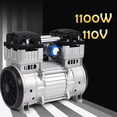 $231.80 • Buy 7CFM 1100W Silent Air Pump Compressor Head Small Air Mute Oilless Vacuum Pump US