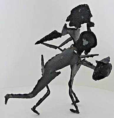 Unique OOAK Metal Modern Abstract Sculpture Figurine Custer's Last Stand Rare • $99.95