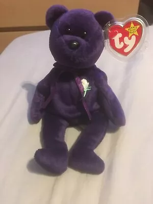 £100 • Buy TY Princess Diana Beanie Baby - PE Pellets. 1st Edition 1997 Made In Indonesia