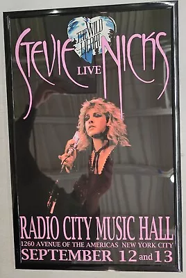 Stevie Nicks 1983 Radio City Music Hall Concert Poster 11 X 17 Framed • $21.99