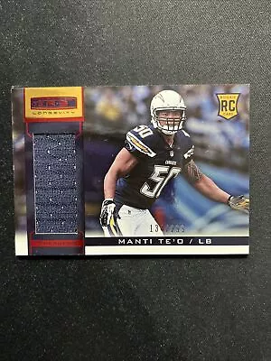 2013 Panini Rookies And Stars Football RC Longevity Jersey 221 Manti Te’O /299 • $0.99