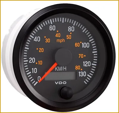 VDO 437-956 130kmh/85mph 3 3/8  85m Programmable Speedometer 12Volt LAST ONE! • $249