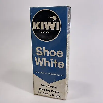 Vintage 1955 Kiwi Shoe Polish Bottle With Box & Eaton's Department Store Sticker • $19.99