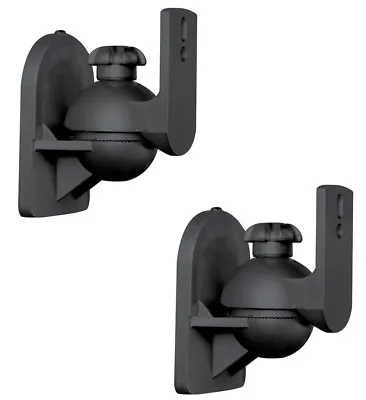 2 Pack Lot Pair Satellite Speaker Black Wall Mount Brackets For Bose Jewel Cube • $11.75