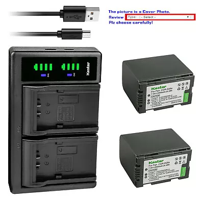 Kastar CGR-D28 Battery LTD2 USB Charger For Panasonic NV-MX3EN NV-MX1 NV-MX7DEN • $9.99