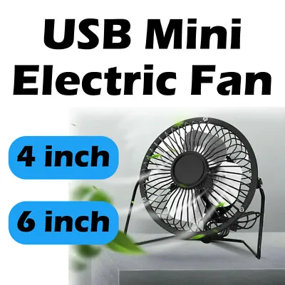 $13.89 • Buy Table Fan Mini USB Desk Fan Small Quiet Personal Cooler USB Powered Portable