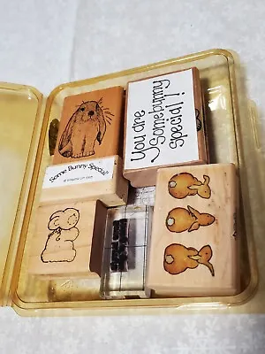 Lot Of Rubber Stamps: Rabbits Easter Farm Animals • $7.95