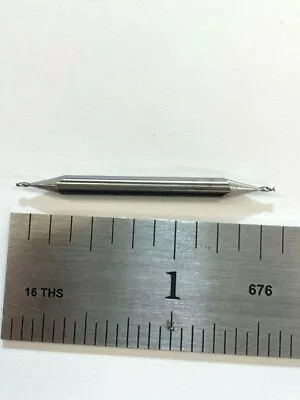 1/16  Carbide End Mill 2 Flute Double End Center Cutting Usa  Htc #190-2062 • $6.75