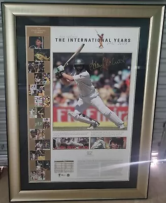 Adam Gilchrist The International Years 1996-2008 Signed & Framed Print Limited • $549.99