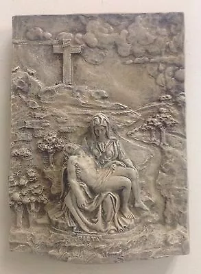 Michelangelo's Pieta Wall Sculpture Mother Mary Jesus 3D  • $49.99