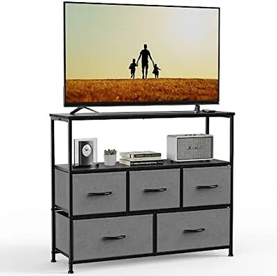 Dresser TV Stand Entertainment Center With 5 Drawers Media Console Table For TV • $75