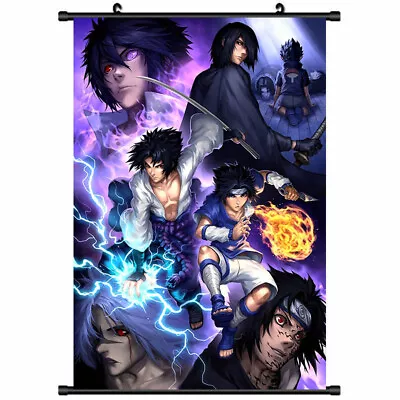 Sasuke Uchiha Anime Scroll Poster Japanese Manga Wall Art Picture Canvas Print • $27.48