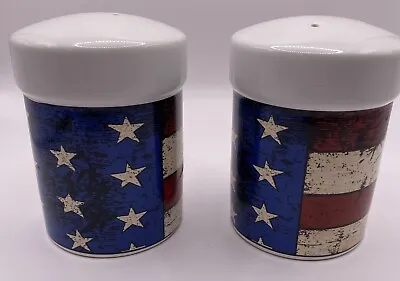 Vintage 1997 Warren Kimble By Sakura  Colonial  Salt And Pepper Shakers USA • $18.99