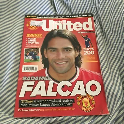 Inside United. Manchester United Magazine Jan 2015. Radamel Falcao • £6.20