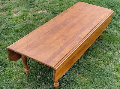 Vintage Ethan Allen Baumritter Drop Leaf Large 54  X 36  Coffee Table 1598 Rare • $399.99