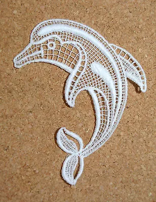 Dolphin Lace Motif/applique/patch/junk Journal/collage/craft/card Making • £2.30