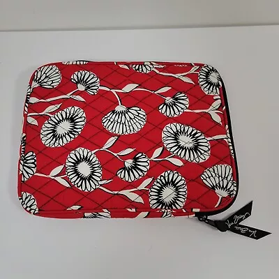 Vera Bradley Deco Daisy Tablet Case Quilted Red Black 8x10 Padded Sleeve • $19.99